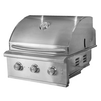 Heavy Duty Premium Intégré Construit en Acier Inoxydable 304 Cuisine Extérieure Maison Garden Party 25 Pouces BBQ Cuisson Barbecue À Gaz