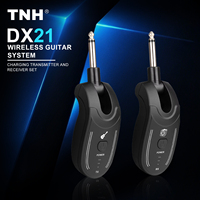 TNH DX21 Wireless Guitar System Transceiver Audio Transmitter and Receiver System for Electric Bass Guitar Violins Instruments