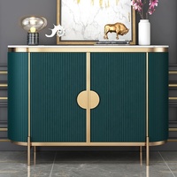 Meuble buffet de salle à manger, armoire de cuisine en bois, meuble bar en marbre, style nordique, luxe moderne, buffets