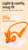 Écouteurs Sportifs à Conduction Aérienne Intelligents E900 avec Indicateur LED, Traduction IA ENC 5.4, Double Micro, Étanchéité IPX5, 220 mAh
