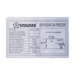 BCD-138 חשמלי כפול דלת קר לשתות מטבח מקרר - Product Image 5