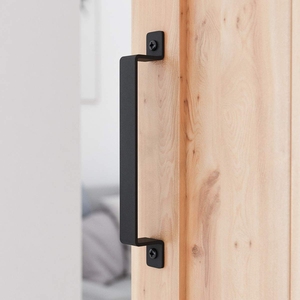 Endüstriyel tarzı Metal siyah <span class=keywords><strong>Barn</strong></span> kapı kolu ferforje kapı kolu çelik mobilya dolap kulpu ev mobilyaları için - Product Image 3