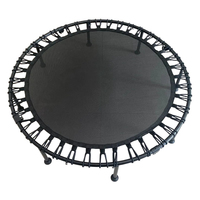 Directo de fábrica al por menor 1,2 plegable trampolín redondo en forma de T ajuste manejado cama de salto regalo de Navidad Fitness trampolín
