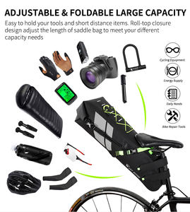 <span class=keywords><strong>Sacoche</strong></span> <span class=keywords><strong>de</strong></span> <span class=keywords><strong>selle</strong></span> <span class=keywords><strong>de</strong></span> vélo grande capacité, pliable, capacité 10l <span class=keywords><strong>17l</strong></span>, imperméable, réfléchissant, coffre pour vtt, vélo <span class=keywords><strong>de</strong></span> route, nouvelle collection 2020 - Product Image 5