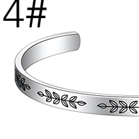 Brazalete de Acero Inoxidable Personalizable con Grabado, Brazalete Abierto de 6 mm, Impresión Láser Interior y Exterior, Brazalete Familiar Personalizado, Regalo de Boda