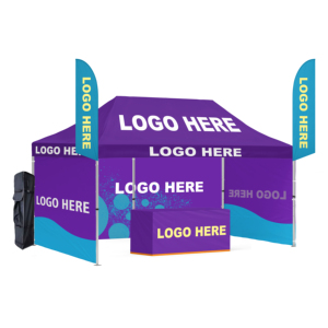 Pop Outdoor Folding Gazebo Advertising Exhibition Tent Customized Size Portable Steel <b>Frame</b> Oxford Fabric Custom Logo Trade Tent - Product Image 2