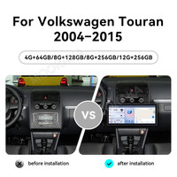Autoradio MOOKAKA Qualcomm 15,8 pouces Android 15 pour Volkswagen Touran 2004 - 2015, lecteur DVD, système audio, GPS, unité centrale