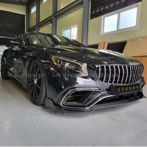Parachoques delantero y trasero para <span class=keywords><strong>Mercedes</strong></span> Benz, Kit de carrocería de carbono, estilo S Class W222 <span class=keywords><strong>Coupe</strong></span> C217 S63 <span class=keywords><strong>S65</strong></span> AMG B, 2020 - Product Image 2