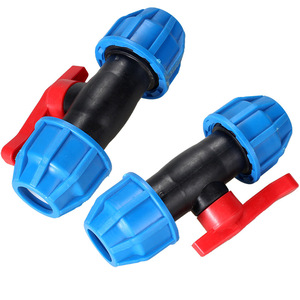 Válvula de bola de acero con tapa azul de conexión rápida de 1/2 pulgada para control manual y conservación del agua - Product Image 5