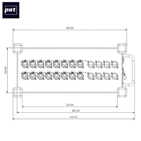 Allen Heath DX168 Caja de escenario expansora estéreo XLR de 16 entradas/8 salidas y 96 kHz