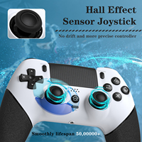 Manette de jeu sans fil T48 avec joystick à effet Hall pour Playstation 4 PS4 Slim / Pro / PC, manette de jeu, joystick de jeu