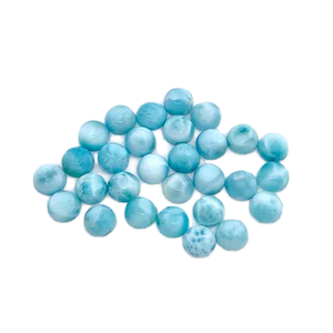 Pierre précieuse Larimar naturelle en gros, taille ovale, cabochon pour la fabrication de bijoux, travaux manuels DIY avec évaluation tierce partie - Product Image 1