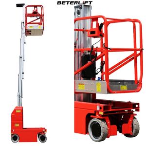 Mesin gudang pemetik pesanan elektrik penuh, pengangkat tiang vertikal terpasang 6m 7.5m 8m 9.5m - Product Image 1