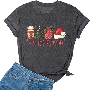 Wholesale Custom Women's Christmas Trees Graphic Tees Holiday Pine <strong>Xmas</strong> <strong>Shirt</strong> Family Christmas <strong>Shirt</strong> - Product Image 3