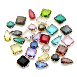 Collar con forma cuadrada de cristal, colgantes para pendientes de moda, muchos colores - Product Image 2