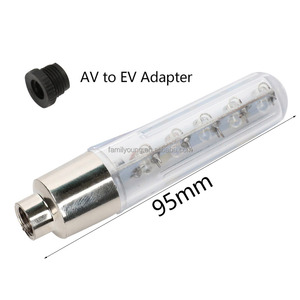 Capuchon de valve de roue de vélo 5 LED Neon Light Bike Bright Flash Lamp 32 Patterns Change Cycling Light Bicycle Accessories - Product Image 2