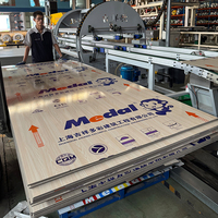 Panneaux composites modernes en aluminium Alucobond 3MM 4MM Feuille ACM imperméable Texture de revêtement en bois