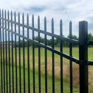 Valla de acero forjado <span class=keywords><strong>Euro</strong></span> 6x8 al por mayor, ligera, antiescalada, de piquete pesado, para juegos infantiles, estacionamientos y enrejados. - Product Image 2