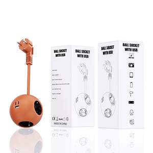 ปลั๊กพ่วงทรงกลมมาตรฐาน EU ขายส่ง พร้อมช่องเสียบหลายช่องและพอร์ต USB-C ชาร์จเร็ว 25W PD (ขายส่งจากโรงงาน) - Product Image 1