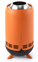 Nouveau design D16.5 x H30cm poêle en acier inoxydable foyer