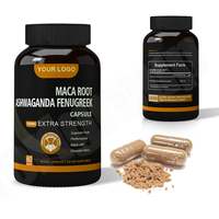 Complément alimentaire de maca certifié de haute qualité pour hommes et femmes, ginseng, ashwagandha, énergie, immunité, capsules de racine de maca pour adultes, qualité alimentaire