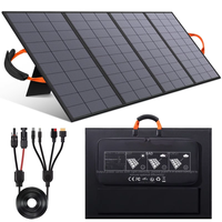 Panneau solaire pliable noir/orange 200W/400W pour station d'alimentation