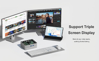Professional Mini Desktop PC with AMD Ryzen 3200U, Dual 4K HDMI, 10Gbps USB 3.2, WiFi 6 and Windows 10/11