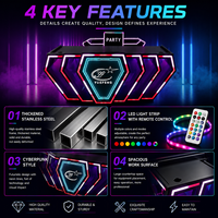 Cabine DJ CustomPodium avec éclairage LED à vendre : Votre marque, vos couleurs, votre centre de scène