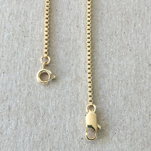 Collier en acier inoxydable plaqué <span class=keywords><strong>or</strong></span> 14k, 2 pièces, 1mm, bijoux chaîne - Product Image 6