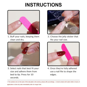 Press-on Nail <span class=keywords><strong>French</strong></span> Nails Tips Artificial Nail Free-Design Soft Gel Faux Nail Kit DIY Facile <span class=keywords><strong>pour</strong></span> Débutant - Product Image 4