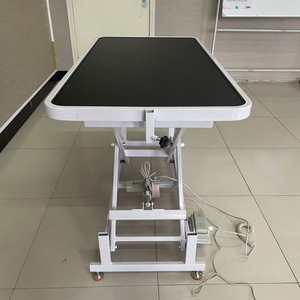 Table de toilettage électrique pour chien 1240 mm x 640 mm, hauteur réglable, équipement de toilettage pour animaux, structure métallique avec sangles de suspension - Product Image 3