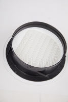 Grille d'aération ronde en ABS pour grille d'aération, couverture de soffite blanche avec diffuseur de plafond en maille à moustiquaire intégrée
