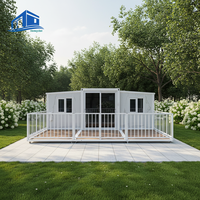 Maison préfabriquée moderne extensible en conteneur d'acier pour hôtel et atelier – Espace de vie
