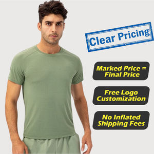 T-shirt de sport respirant et amincissant pour hommes, haute qualité, grande taille, avec logo personnalisé, idéal pour la boxe, la course et la gym, vente en gros - Product Image 3