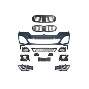 Fabuloso para 5 Series G30/G38 Kit de cuerpo completo 18-21 Nuevo LCI M5/MT Parachoques delantero/trasero Tornillo con recortes de sensor de asistencia de estacionamiento - Product Image 4