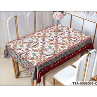 Nappe rectangulaire jetable en PVC, imperméable, résistante à l'huile, écologique, personnalisable, résistante aux taches, facile à nettoyer, pour la maison