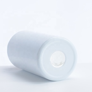 Botella de agua de acero inoxidable con tapa abatible para niños, vaso con logotipo personalizado, sin Bpa, sublimación blanca recta, 12oz - Product Image 5