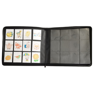 Modernqiu, venta al por mayor, 12 bolsillos, Toploader, carpeta de tarjetas a prueba de agua, álbum de fotos de cuero personalizado para colección de tarjetas de juego - Product Image 3