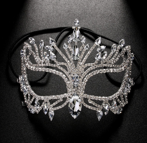 หน้ากากคริสตัล ecowalson แบบเต็มหน้าเครื่องแต่งกายผู้หญิงตกแต่งวันเกิดพลอยเทียมแฟชั่นคลับเครื่องประดับงานแต่งงานรื่นเริง - Product Image 3