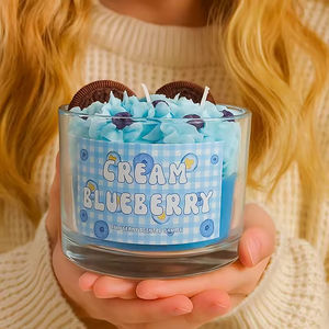 Bougie parfumée en forme de dessert en cire de soja, faite à la main, pour la décoration de la maison, cadeau de la Saint-Valentin, mariage, fête d'anniversaire - Product Image 3