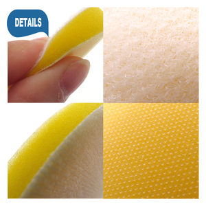 2Inch to 6inch Yellow Short Hook Loop Soft Cushioning Protecting Pad Sponge Protection <strong>Interface</strong> Pad for Sander Polishing - Product Image 2