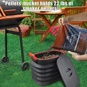 Conteneurs <span class=keywords><strong>de</strong></span> stockage <span class=keywords><strong>de</strong></span> <span class=keywords><strong>granulés</strong></span> avec pelle et kit d'autocollants - Conteneurs <span class=keywords><strong>de</strong></span> <span class=keywords><strong>granulés</strong></span> <span class=keywords><strong>pour</strong></span> fumoir et barbecue, accessoire <span class=keywords><strong>de</strong></span> grillade - Product Image 5