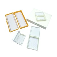 White ABS Plastic Microscope Slide Storage Box for Research Use