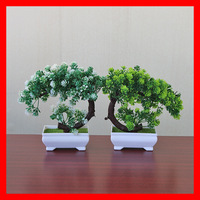 Plante Artificielle en Plastique en Pot, Bonsaï en Forme de Lune, Petit Arbre Décoratif pour la Maison, Mini Ornements Floraux, Vente en Gros Transfrontalière en Vrac