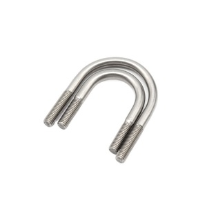 U-bolts Hot-dip Galvanized Carbon Steel Metric M6 To M36 Pipe Clamps Customizable For Industrial Use - Product Image 2