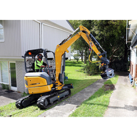 Mini-excavatrice sur chenilles XE27U prête à être expédiée, godet de 0,06 mètre cube, compatible avec plusieurs accessoires, prix avantageux, garantie d'un an