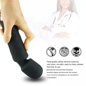 Venta caliente inalámbrico 10 velocidades potente varita mágica clítoris AV vibrador punto G vibrador masajeador juguete sexual para adultos