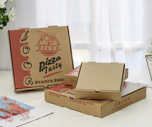 Caja de <span class=keywords><strong>Pizza</strong></span> de Papel Kraft Personalizada de 6, 7 y 8 Pulgadas, Caja de Embalaje Ecológica para Llevar, Impresión de Logotipo al por Mayor, Cartón de Grado Alimenticio - Product Image 3