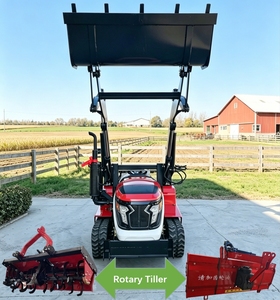 Nouveau modèle 2026 : Tracteur chenillé télécommandé 50 CV, diesel, multifonctionnel, <span class=keywords><strong>robot</strong></span> agricole avec chargeur, pelle, rotoculteur et lame de bulldozer - Product Image 2