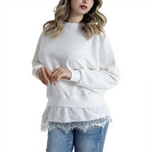 Sudadera con Capucha Oversize de Punto EVER GLOW High Street, Manga Regular, Forro Interior, Color Sólido, Logotipo Frontal, Secado Rápido, Transpirable - Product Image 1